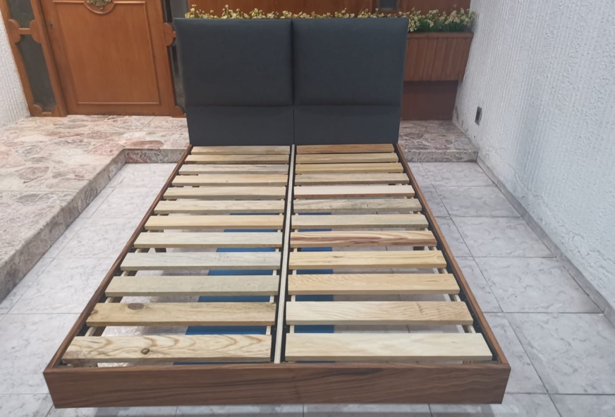 cama emma wooden con cabecera